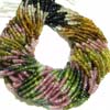 This listing is for the 2 strands of AAA Quality Multi Tourmaline Micro Faceted Roundell in size of 3 - 3.5 mm approx.,,Length: 14 inch